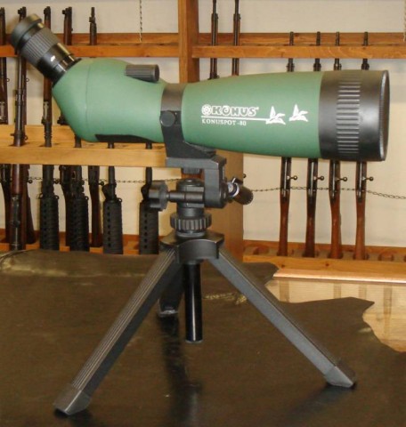 H - ACCESSORI - OTTICHE (O) - CANOCCHIALE KONUSPOT 80 20-60X80 CON TREPPIEDE