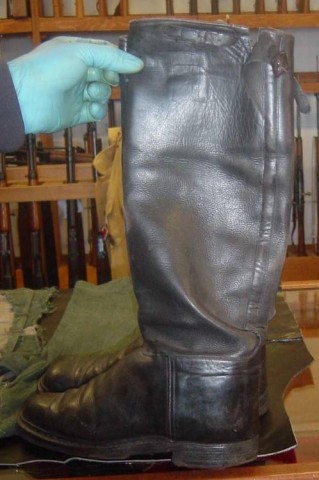 I - MILITARIA STORICA - DIVISE (DI) - WH   STIVALI UFF. CUOIO NERO