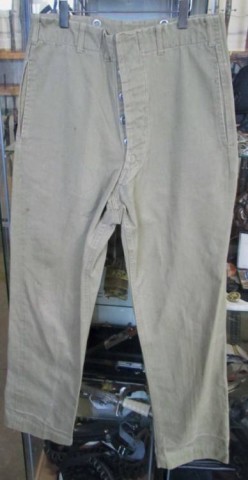 I - MILITARIA STORICA -  - GB  PANTALONI LUNGHI AFRICA COTONE  