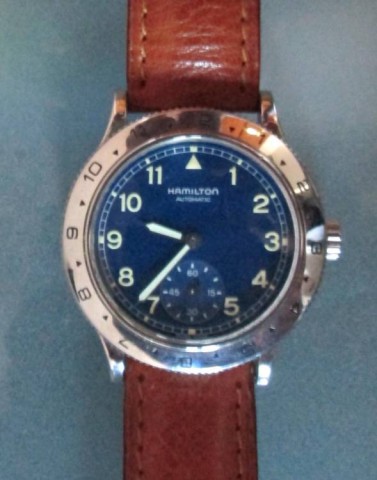 P - OROLOGI -  - HAMILTON  Automatic Quadrante Blu