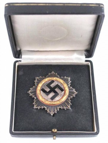 I - MILITARIA STORICA -  - CROCE DI GERMANIA IN ORO + SCATOLA