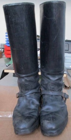 I - MILITARIA STORICA -  - WH   STIVALI NCO/UFF. CUOIO NERO CAV.