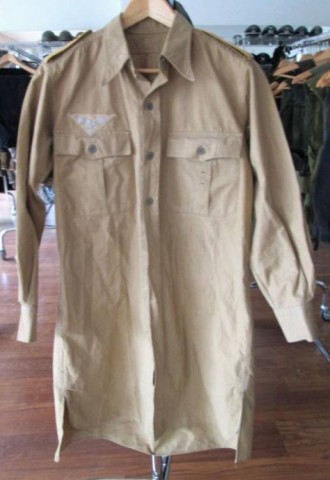 I - MILITARIA STORICA - DIVISE (DI) - LW- DAK  CAMICIA II TIPO MANICHE LUNGHE + AQ. + SPALLINE