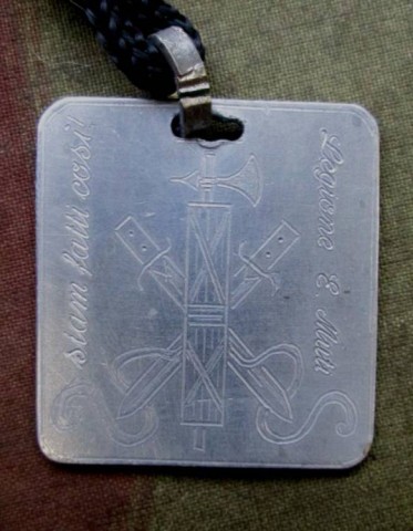 I - MILITARIA STORICA - DECORAZIONI (D) - PIASTRINA ALL. DELLA L.A.M. E. MUTI 