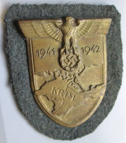 I - MILITARIA STORICA - DECORAZIONI (D) - KRIMSHIELD  1941-1942
