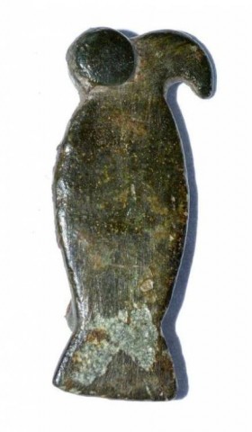 B - ARCHEOLOGIA -  - Fibula Zoomorfa �ad Aquila� Vichinga in Bronzo � VIII-X sec. d.C. � 3,1`cm. (214)