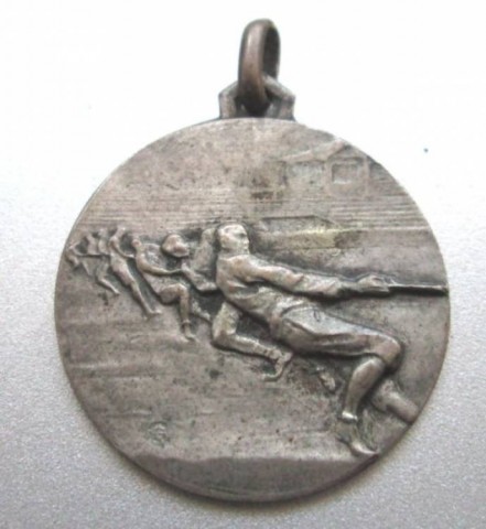 I - MILITARIA STORICA - DECORAZIONI (D) - OND  MEDAGLIA GIOCO TIRO ALLA FUNE ARG.
