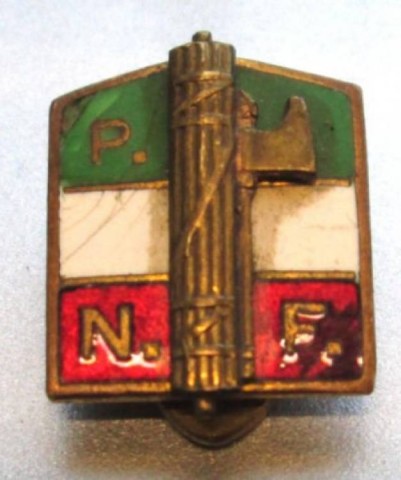 I - MILITARIA STORICA - DECORAZIONI (D) - PNF   OCCHIELLO APPARTENENTE AL P.N.F.  (II TIPO)
