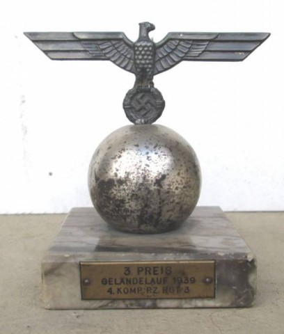 I - MILITARIA STORICA - DECORAZIONI (D) - 3� PREMIO MANOVRE PANZER 1939 � REICH ADLER SU GLOBO