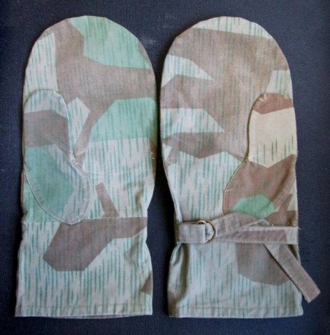 I - MILITARIA STORICA - DIVISE (DI) - WH	GUANTI x TRE TASCHE REV. MIM. SPLINTER