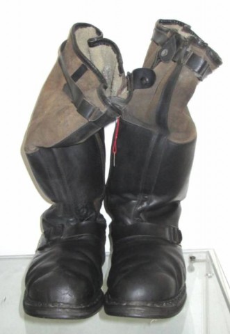 I - MILITARIA STORICA -  - LW	STIVALI DA VOLO MONTONE/CUOIO