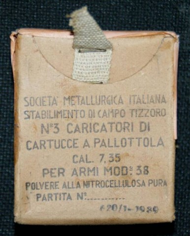 H - ACCESSORI -  - SCATOLA PER 3 PIASTRINE Cal. 7,35 x51