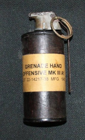 F - ARMI DISATTIVATE -  - US  BOMBA OFFENSIVA MKIII-A1.  1942.						280,00		 