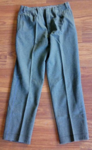 I - MILITARIA STORICA - DIVISE (DI) - HEER  PANTALONI M.36 DIRITTI PROFILATI MOTOCICLISTI.