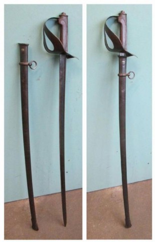 D - ARMI BIANCHE - SPADE (S) - REI  SPADA UFF. CAV. Mod.71  BRUNITA.