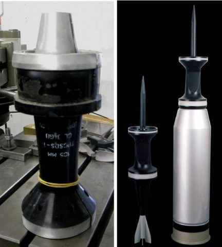 F - ARMI DISATTIVATE -  - Involucro Proiettile APFSDS-T  Cal. 105 mm.