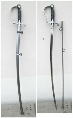 D - ARMI BIANCHE - SPADE (S) - MONTE. SCIABOLA Mod. �55  Iniziali (O.F.).