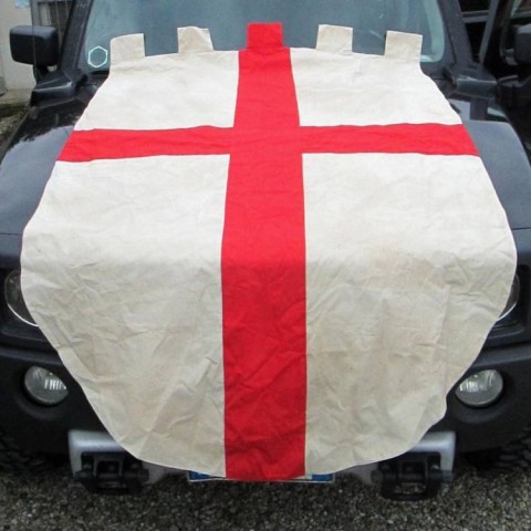 A - ANTIQUARIATO - OGGETTISTICA - Grande Stendardo Cavalieri di Malta (Croce latina),  sec. XIX-XX	 			150,00