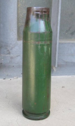 F - ARMI DISATTIVATE - GRANATE-PROIETTILI (GP) - IT  BOSSOLO DA 25x137 mm.  CANNONCINO OERLIKON KBA .