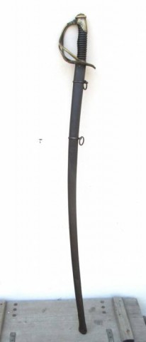 C - ARMI ANTICHE -  - SCIABOLA  UFF. CAVALLERIA LEGGERA  1850-60.