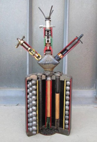 F - ARMI DISATTIVATE -  - MINA   Antiuomo SMi-35 (S-Mine)  Sezionata.						550,00	