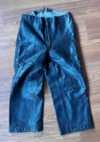 I - MILITARIA STORICA -  - W-SS  PANTALONI PELLE PANZER 12^  PANZER DIV. �H.J.�	