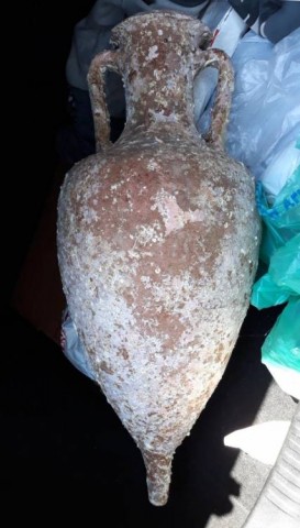 B - ARCHEOLOGIA - CERAMICA (CE) - Anfora vinaria in Terracotta.  Roma,  1� Sec. a.C.