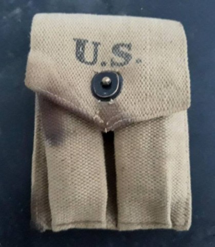 I - MILITARIA STORICA - EQUIPAGGIAMENTO (EQ) - US  GIBERNA TELA PORTACARICATORI COLT 1911/A1  �SEMS 1943�.