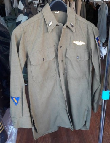 I - MILITARIA STORICA - DIVISE (DI) - USAF   CAMICIA  FLANELLA �MUTARD� UFF. BOMBARDIERI.