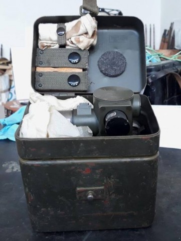 H - ACCESSORI - OTTICHE (O) - OTTICA x TREPPIEDE LAFETTE  MG.34 + SCATOLA  �dhq�.