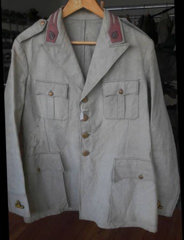 I - MILITARIA STORICA -  - RSI  GIACCA  ESTIVA UFF.  BERSAGLIERI.