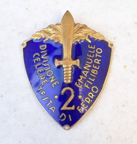 I - MILITARIA STORICA -  - REI   SCUDETTO DA BRACCIO PER UFF. � II DIV. CELERE �.	