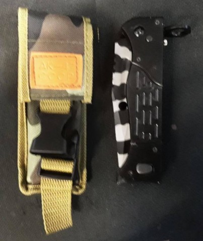 D - ARMI BIANCHE - BAIONETTE - URSS  BAIONETTA PIEGHEVOLE �AK.47  CCCP�  MIMETICA MOD. CORTO (27 cm.).