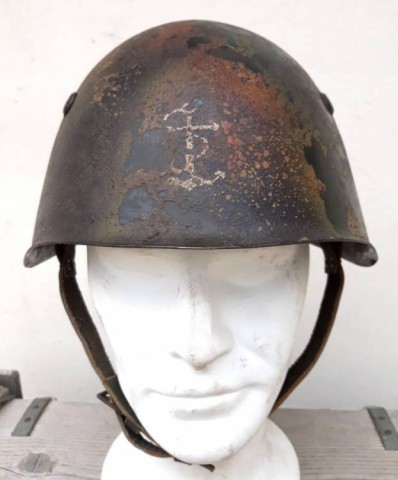 I - MILITARIA STORICA -  - ELMETTO  M.33  X^ MAS  Btg. FULMINE  MIMETICO.