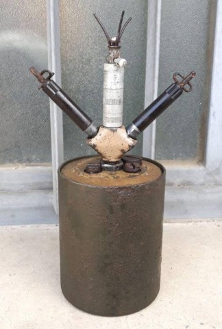 F - ARMI DISATTIVATE -  - MINA   Antiuomo SMi-35 (S-Mine)  Giallo continentale.