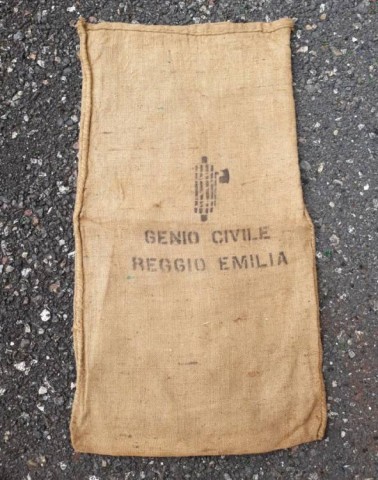 I - MILITARIA STORICA - EQUIPAGGIAMENTO (EQ) - SACCO JUTA GENIO CIVILE FASCISTA REGGIO EMILIA.