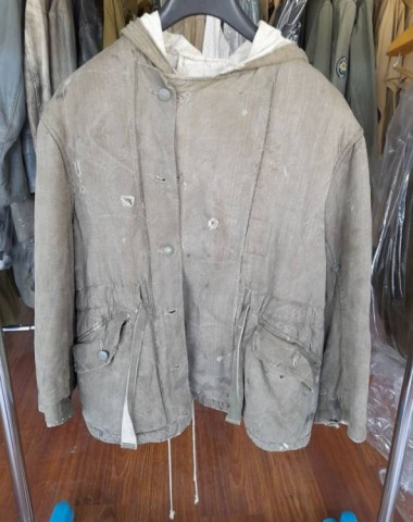 I - MILITARIA STORICA -  - SS-WH	GIACCONE REV. VERDE SALVIA./BIANCO