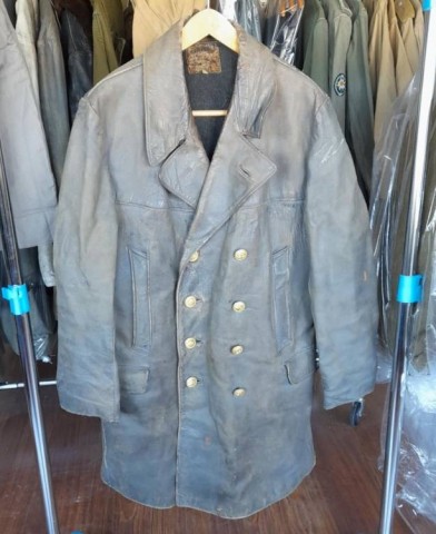 I - MILITARIA STORICA - DIVISE (DI) - KM	 GIACCONE PELLE  U-BOOT UFF. (1) 	