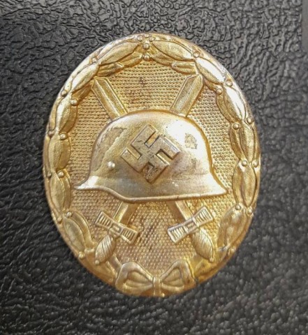 I - MILITARIA STORICA - DECORAZIONI (D) - WH-SS  DISTINTIVO FERITI IN ORO.