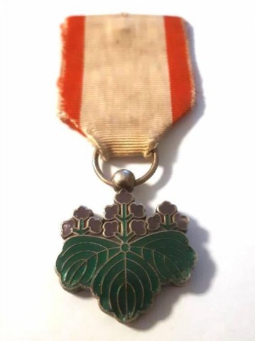 I - MILITARIA STORICA - DECORAZIONI (D) - JAP  Medaglia  dell�Ordine del Sol Levante 7^ Classe,  Argento.