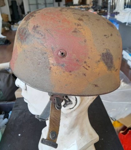 I - MILITARIA STORICA -  - LW-FJ   ELMETTO M.38 MIMETICO NORMANDIA  A 3 COLORI.