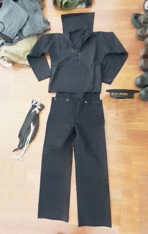 I - MILITARIA STORICA - DIVISE (DI) - R.M.  BERRETTO, CAMISACCIO, PANTALONI, FAZZOLETTO CON CORDINO.