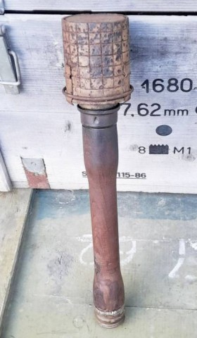 F - ARMI DISATTIVATE - GRANATE-PROIETTILI (GP) - STIELHANDGRANATE M.24 CON CAMICIA A  FRAMMENTAZIONE.