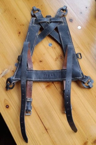 I - MILITARIA STORICA -  - �STURMGEP�CK  M.39�   IN CUOIO NERO. 