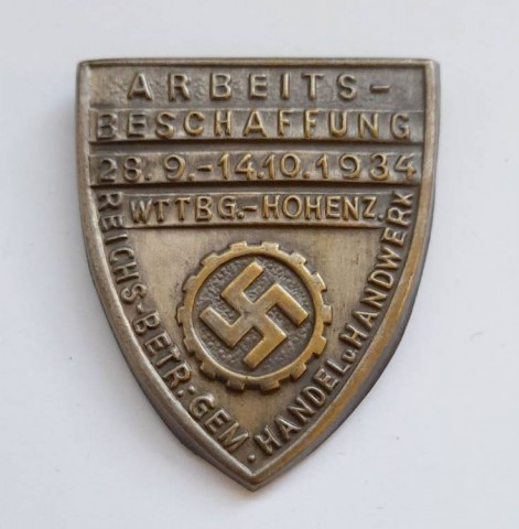 I - MILITARIA STORICA - DECORAZIONI (D) - RAD    DISTINTIVO  �Arbaits Beschaffung 1934�.