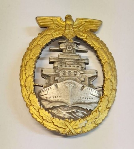 I - MILITARIA STORICA -  - KM    BREVETTO  �Flotten-kriegsabzeichen�.    �R.S.&S.�.