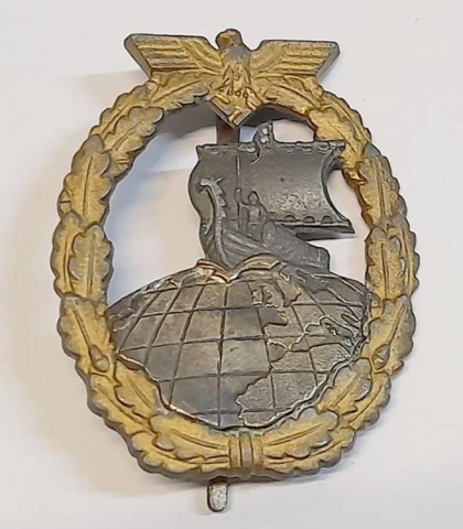 I - MILITARIA STORICA -  - KM    BREVETTO  �Hilfskreuzer-Kriegsabzeichen�.	