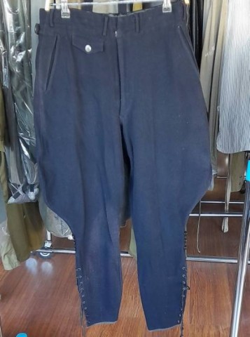 I - MILITARIA STORICA -  - HJ	PANTALONI  LEADER  A SBUFFO  BLU NOTTE.	