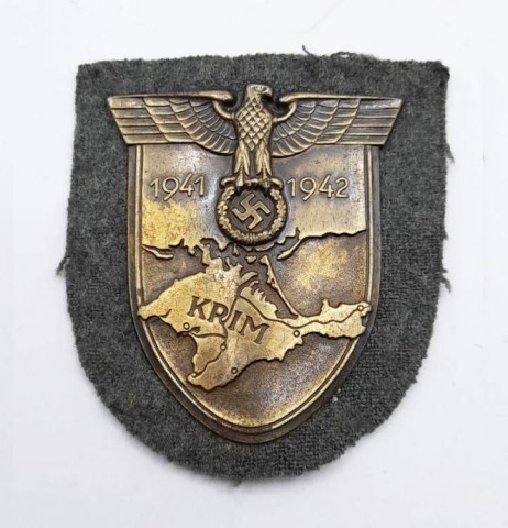 I - MILITARIA STORICA -  - HEER-SS  SCUDETTO �KRIMSHIELD� 1941-1942 (5).