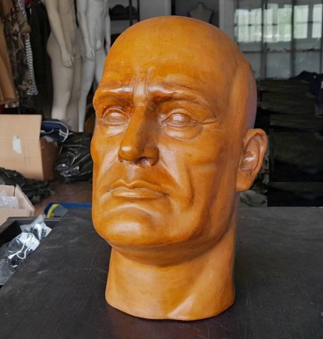 I - MILITARIA STORICA -  - TESTA  �BENITO MUSSOLINI�   TERRACOTTA  ca. 1930  �  Dim. cm. 40.